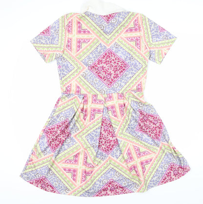 GSD London Women's Multicoloured A-Line Dress, Size 12