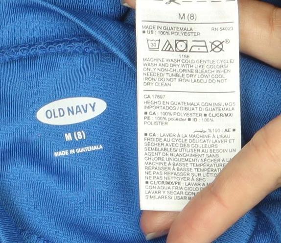Old Navy Boys Blue Long Sleeve T-Shirt - Size 8