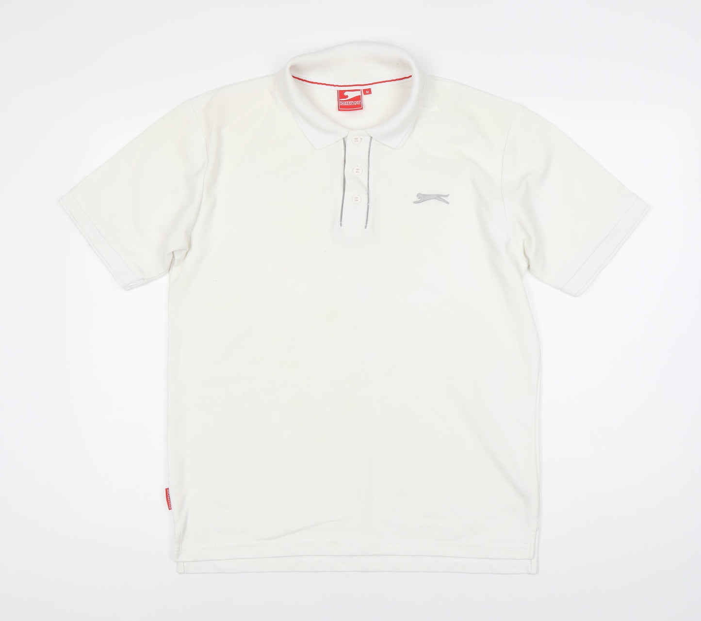 Slazenger Men's White Polo Shirt M