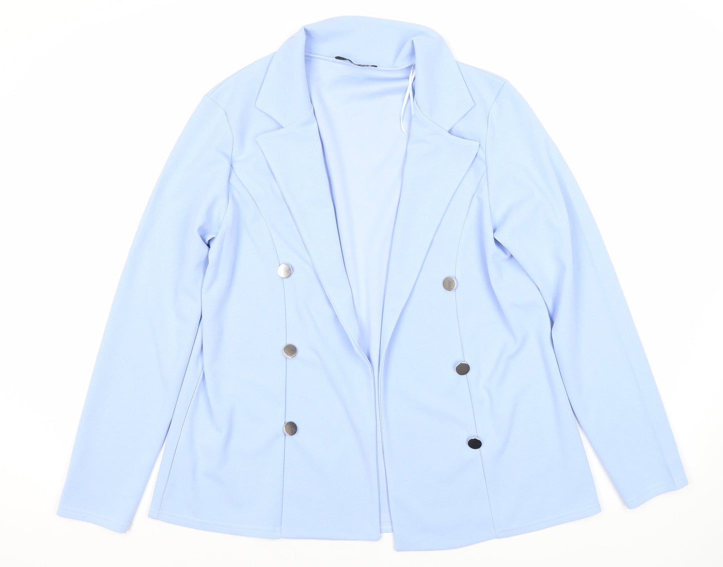 Quiz Women's Blue Blazer Size 12, Double-Breasted Style