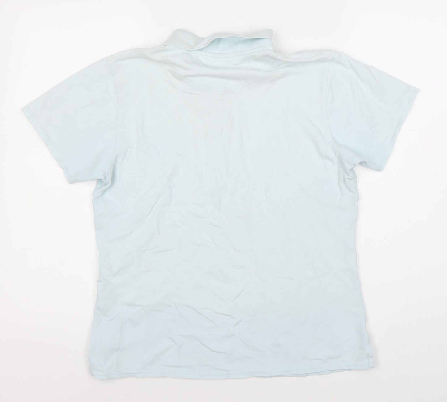 Glenmuir Men's Blue Polo Shirt - Size L, Short Sleeve