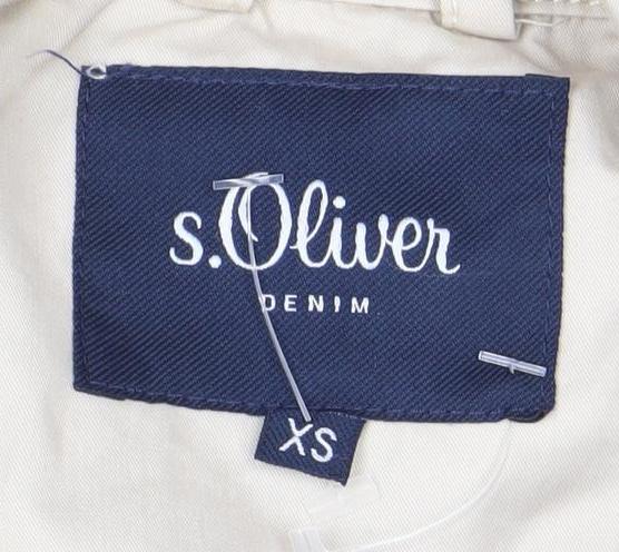 s.Oliver Women's Beige Cotton Trench Coat XS