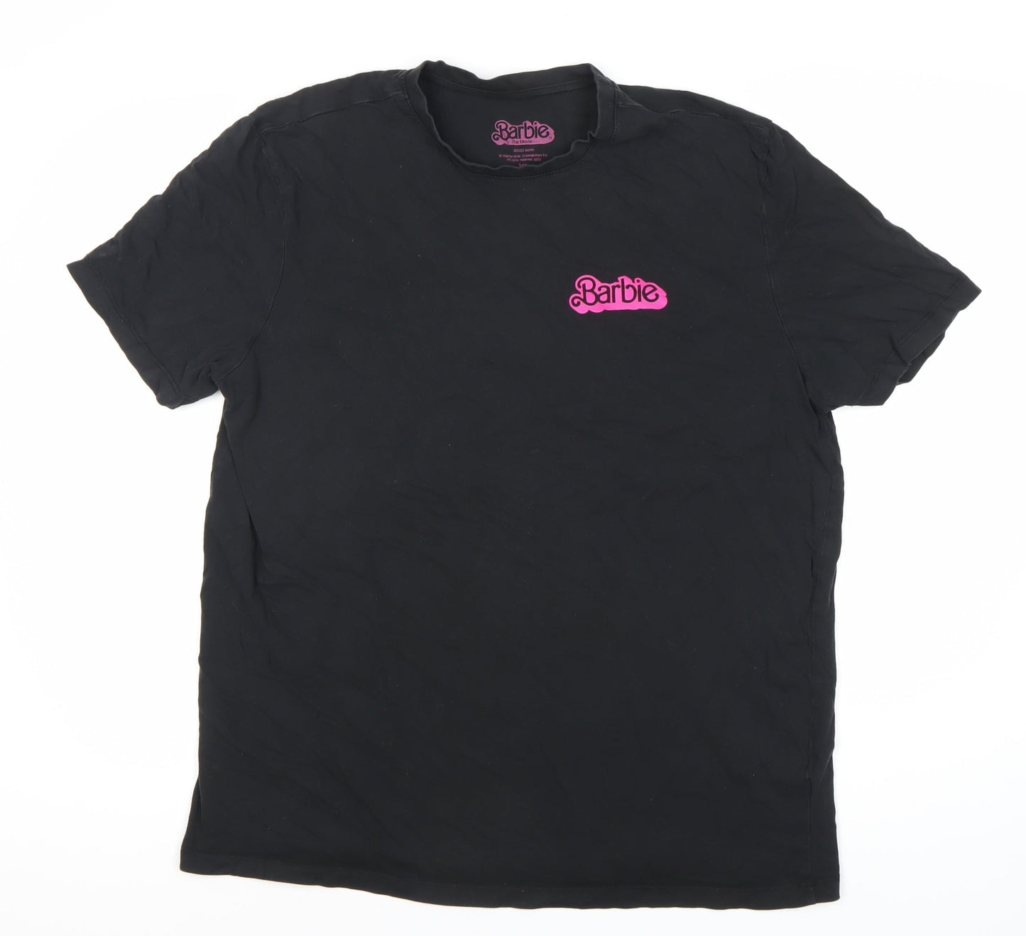 Barbie Women's Black XL Cotton T-Shirt