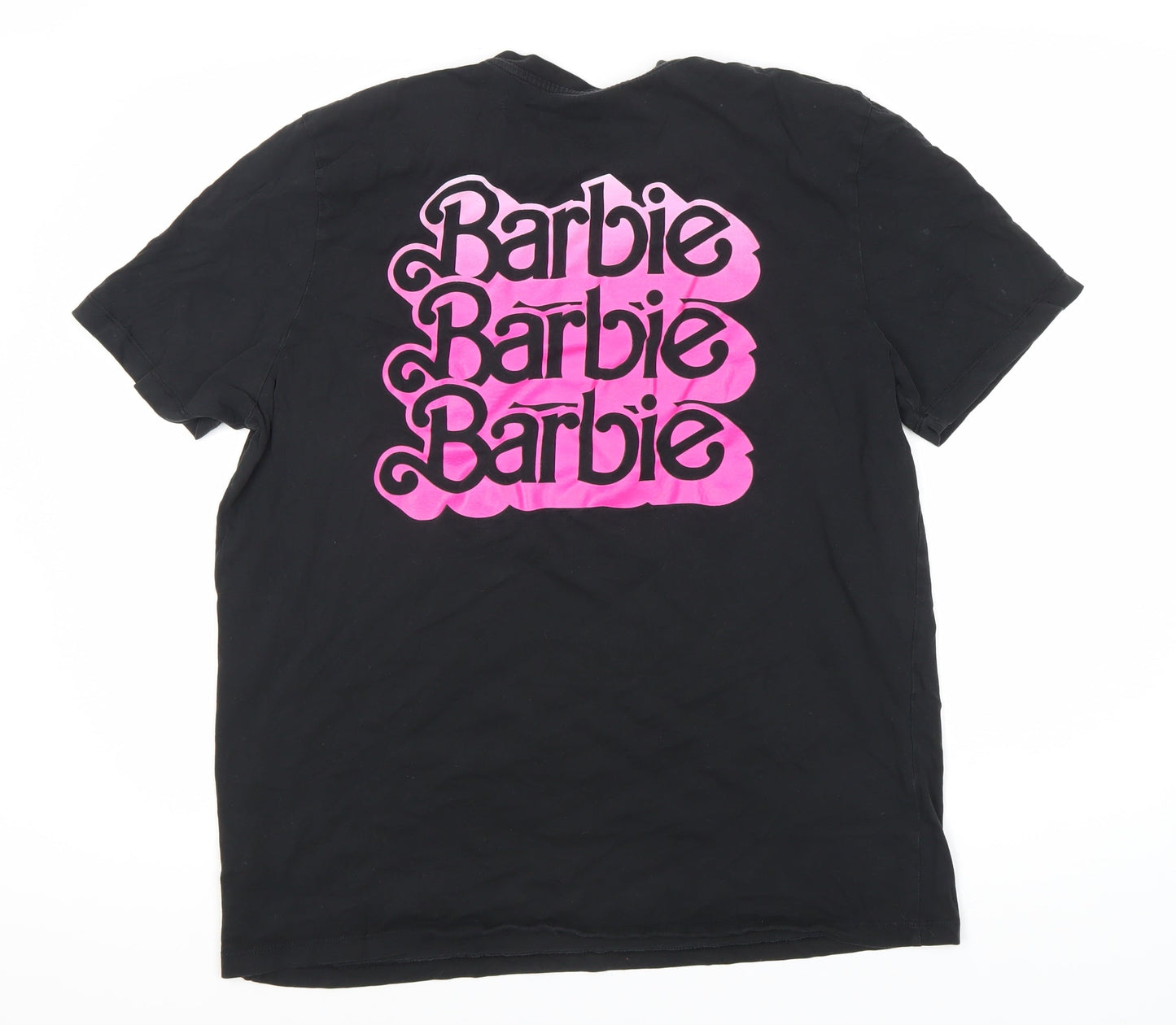 Barbie Women's Black XL Cotton T-Shirt