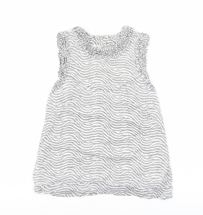 Womens UK Size 10 French Connection White Basic Blouse