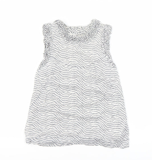 Womens UK Size 10 French Connection White Basic Blouse