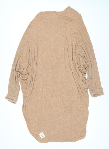 A Postcard From Brighton Women's Beige Open Front Cardigan Size 2