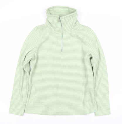 Regatta Women's Green Striped Pullover Sweatshirt Size 14