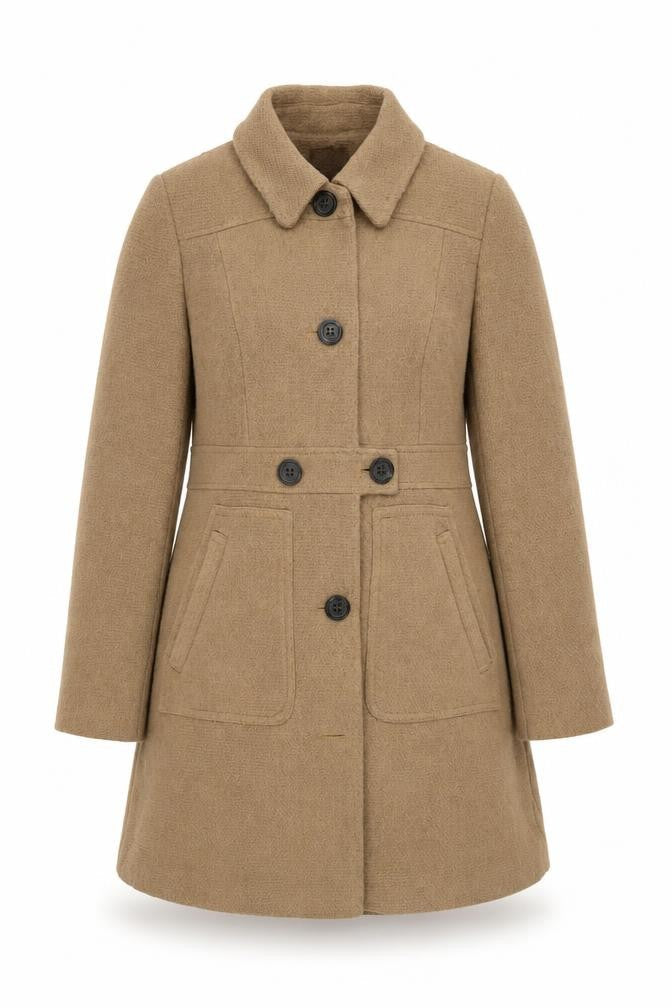 Womens UK Size 12 NEXT Beige Overcoat