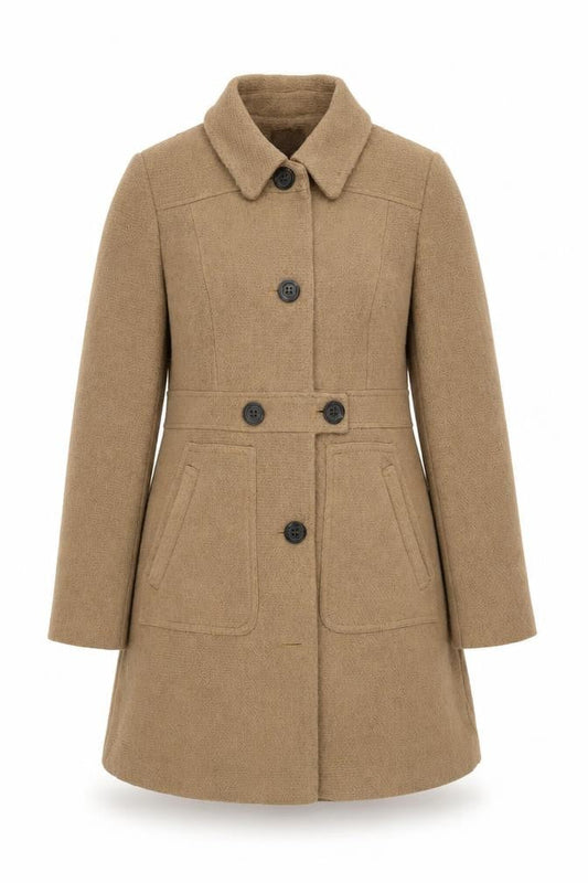 Womens UK Size 12 NEXT Beige Overcoat