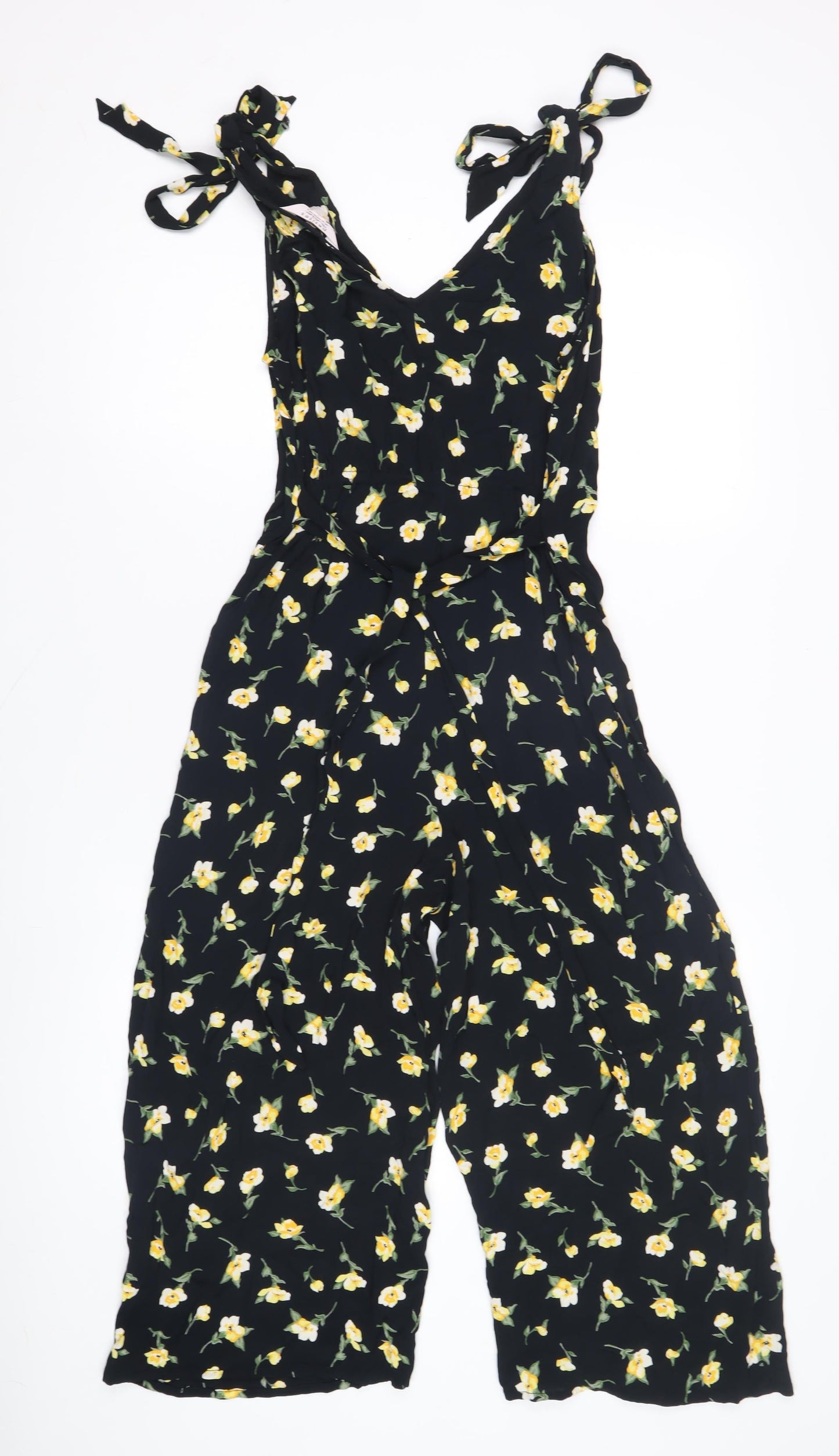 Miss Selfridge Women’s Floral Jumpsuit, Black, Size 10