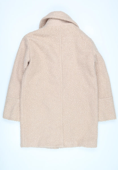 Womens UK Size S Oasis Beige Overcoat