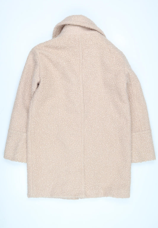 Womens UK Size S Oasis Beige Overcoat