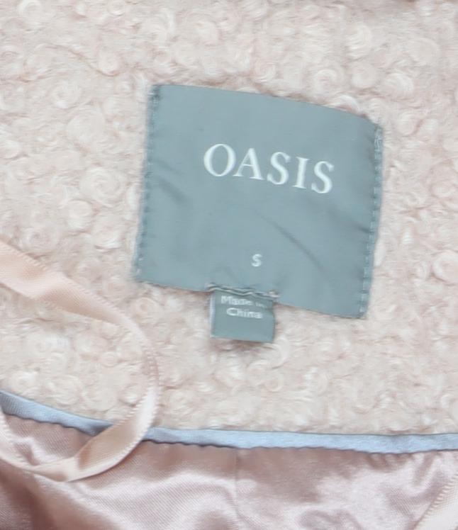 Womens UK Size S Oasis Beige Overcoat