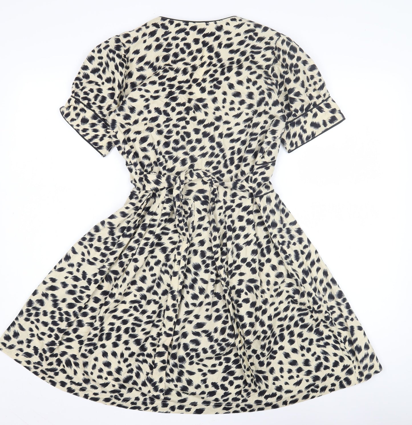 Trollied Dolly Women’s Beige A-Line Animal Print Dress