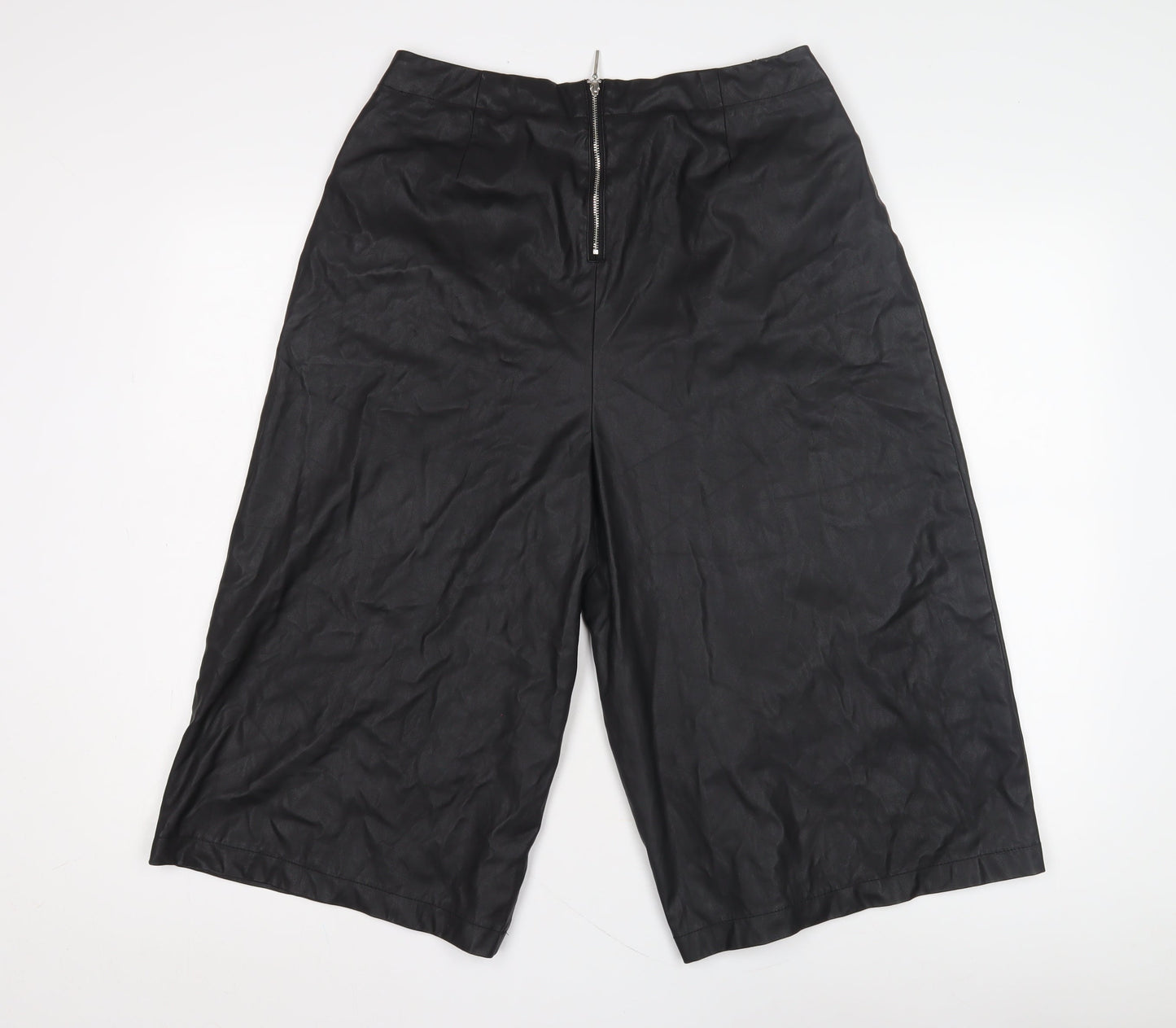 River Island Women's Black Pleated Trousers - Size 14