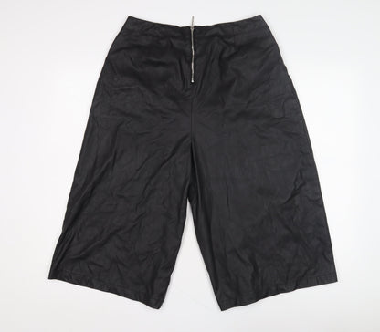 River Island Women's Black Pleated Trousers - Size 14