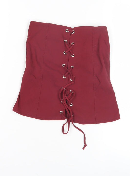 PrettyLittleThing Women's Red Camisole UK 6