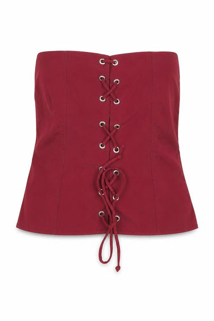 Womens UK Size UK 6 PRETTYLITTLETHING Red Camisole