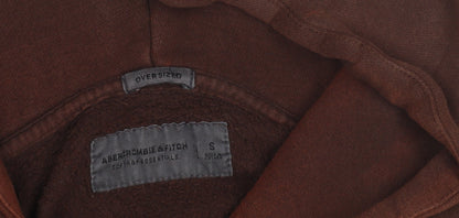 Abercrombie & Fitch Unisex Brown Oversized Hoodie - S