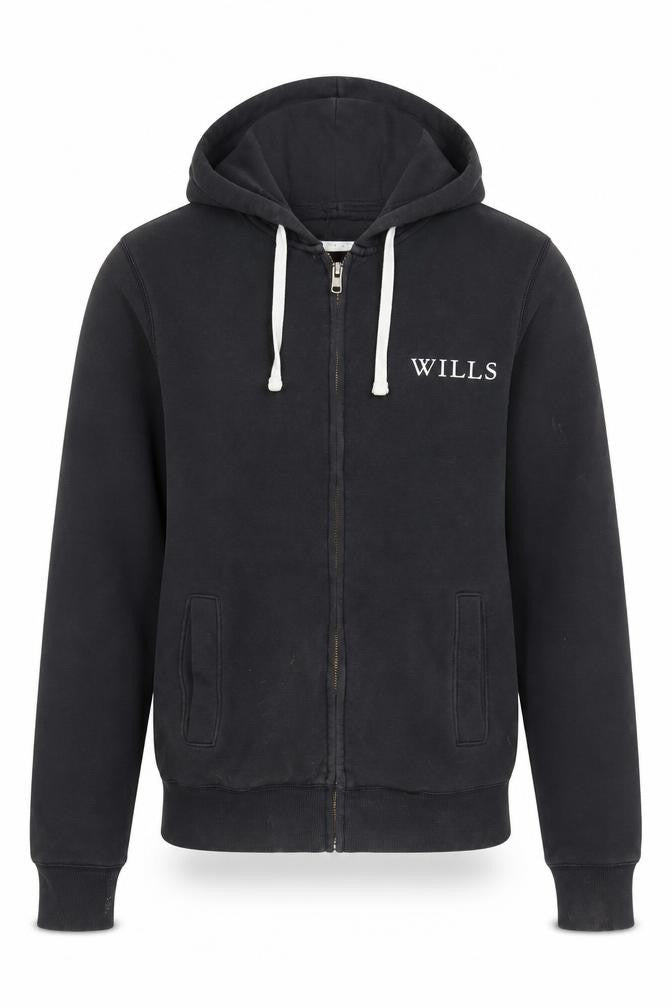 Mens UK Size  Jack Wills Black Full Zip Hoodie