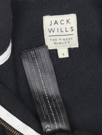 Mens UK Size  Jack Wills Black Full Zip Hoodie