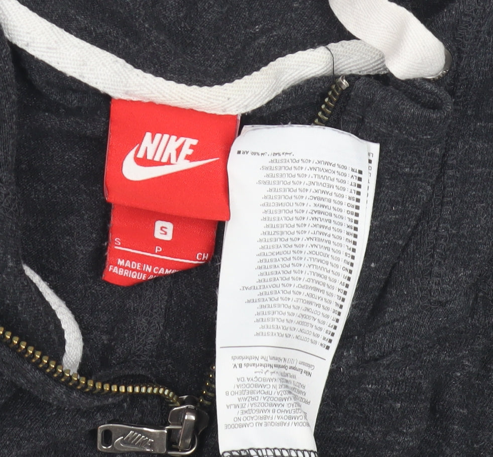 Nike Boys Black Full Zip Hoodie S - Casual Style