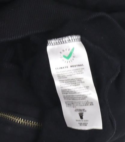 Men's Black Full Zip Nature Hoodie