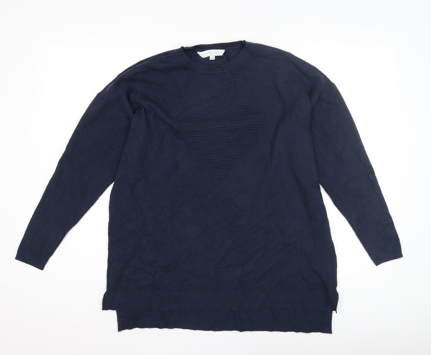 Womens UK Size S-M Amara Reya Blue Pullover Jumper