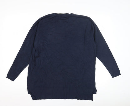 Womens UK Size S-M Amara Reya Blue Pullover Jumper