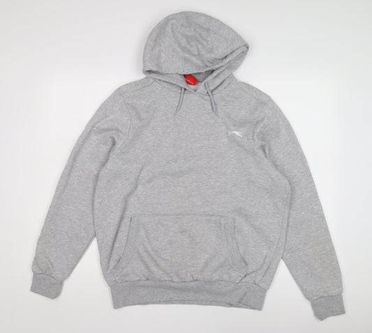 Mens UK Size S Slazenger Grey Pullover Hoodie