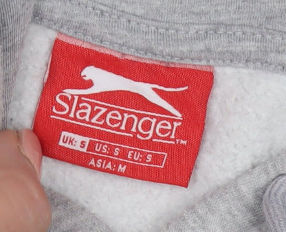 Mens UK Size S Slazenger Grey Pullover Hoodie
