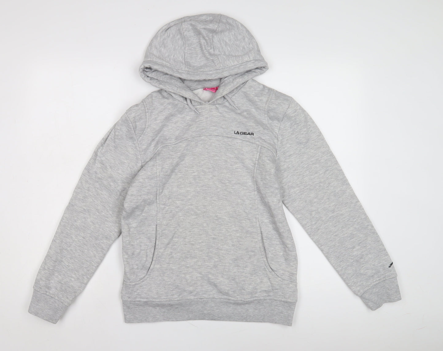 Womens UK Size 8 LA Gear Grey Pullover Hoodie