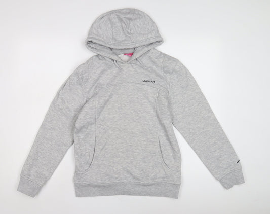 Womens UK Size 8 LA Gear Grey Pullover Hoodie