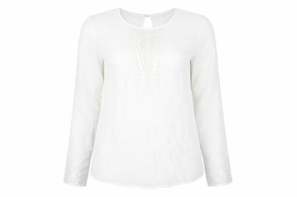 Womens UK Size 16 River Island White Basic Blouse