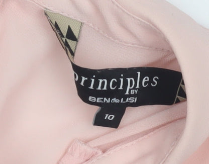 Womens UK Size 10 Principles by Ben de Lisi Pink Basic Blouse