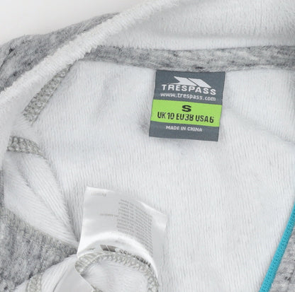 Trespass Women's Grey 1/4 Zip Sweatshirt Size S