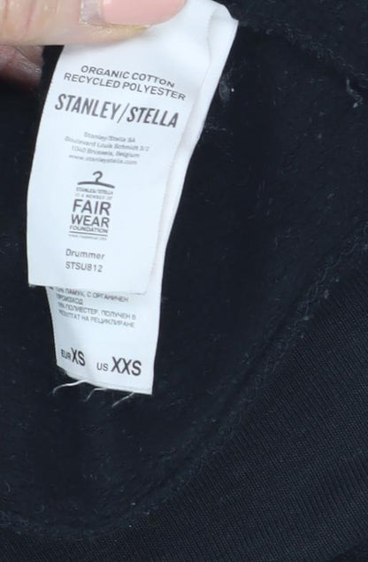 Stanley/Stella Boys Black XS Hooded Pullover Graphic Hoodie