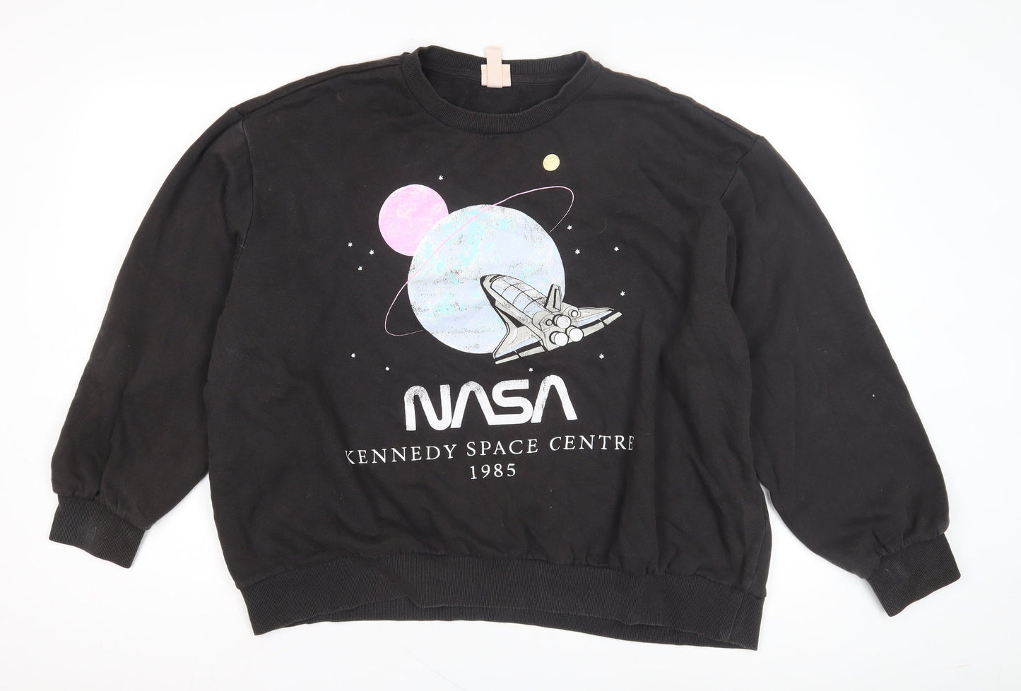 H&M Unisex Black NASA Graphic Sweatshirt XL