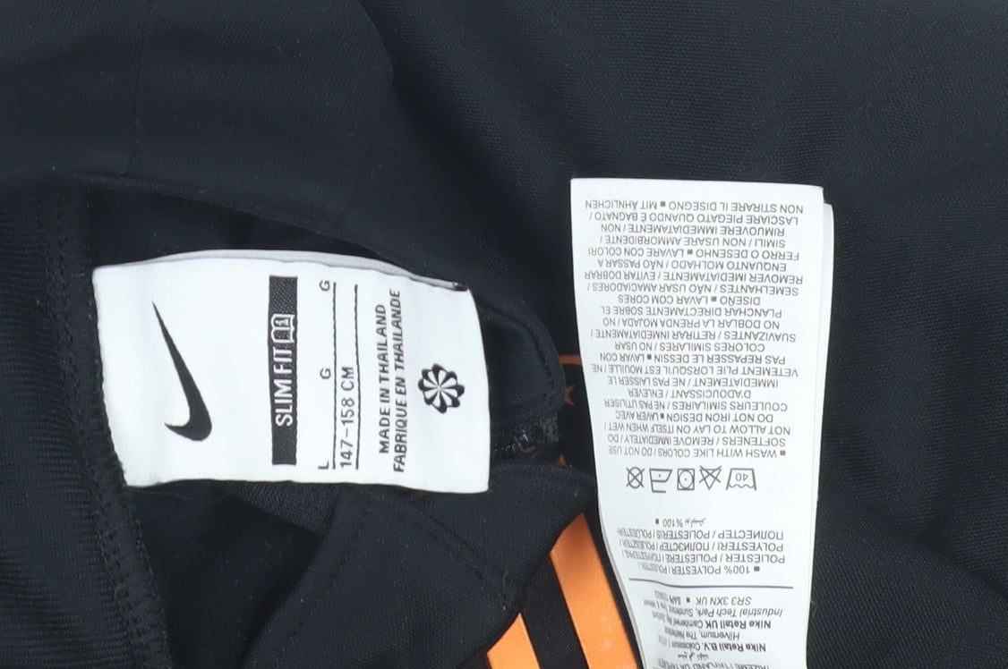 Nike Boys Black Track Jacket Size 14 Slim Fit Sports