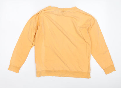 Oliver Bonas Women’s Yellow Pullover Sweatshirt, Size 8