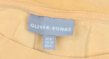 Oliver Bonas Women’s Yellow Pullover Sweatshirt, Size 8