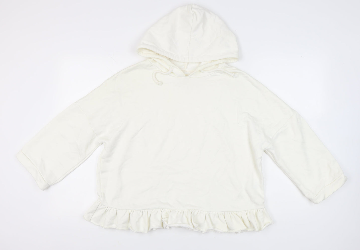 Womens UK Size 10 NEXT Ivory Pullover Hoodie