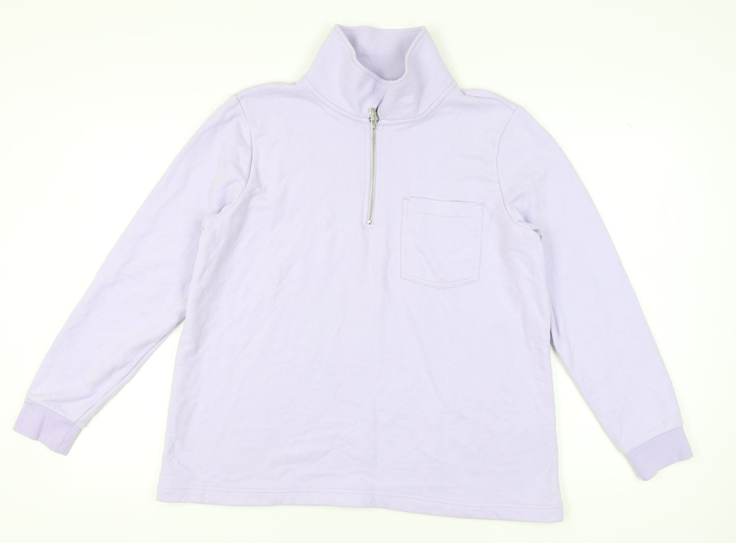 Womens UK Size XL Lands' End Purple Pullover Sweatshirt
