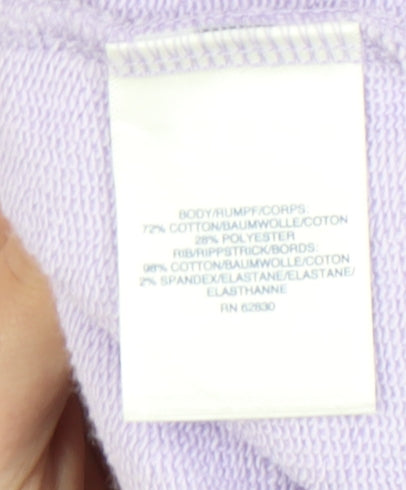 Womens UK Size XL Lands' End Purple Pullover Sweatshirt