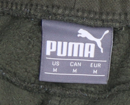 Puma Men's Green Jogger Trousers, M, for Gym & Casual