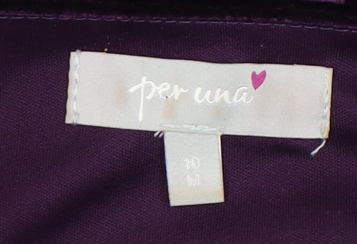 Marks and Spencer Women's Purple Midi Fit & Flare Dress