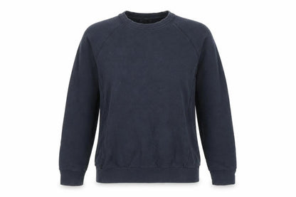 Front view of Reiss unisex adults black knit pullover sweatshirt m