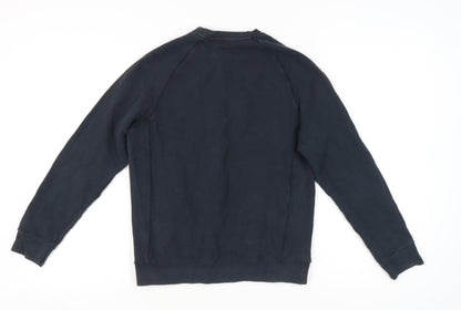 Reiss Unisex Adults Black Knit Pullover Sweatshirt M