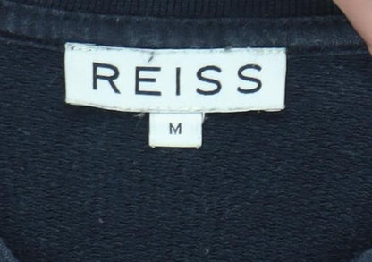 Reiss Unisex Adults Black Knit Pullover Sweatshirt M